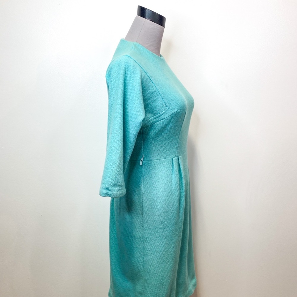 Vintage Turquoise Pencil Dress - Picture 3 of 4